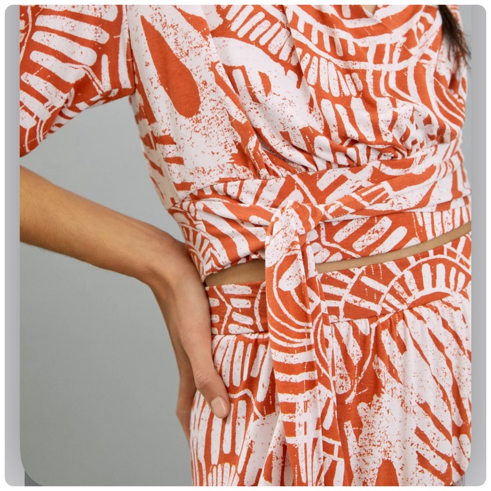 Anthro Bohdi Boho Wrap Top and Midi Skirt M/L - Picture 6 of 15